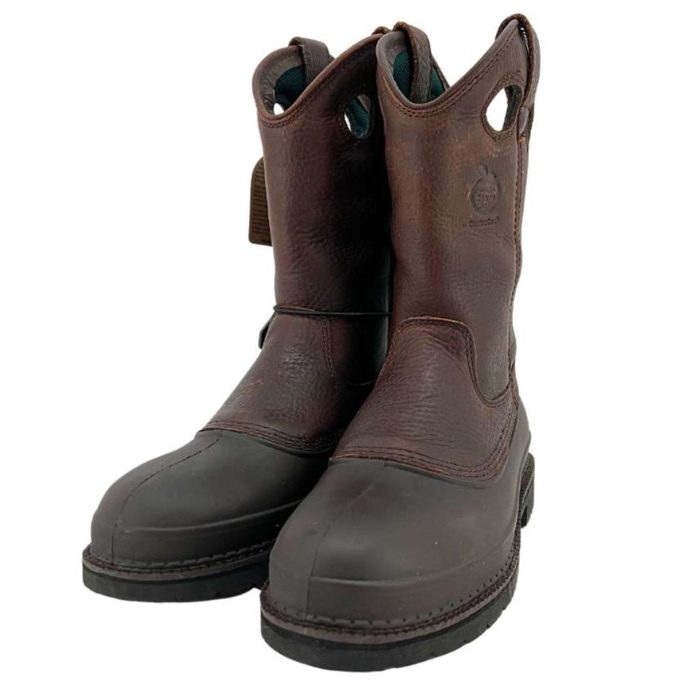 Georgia Boot | Men's Mud Dog Steel Toe Work Boot | Brown | Size 9M